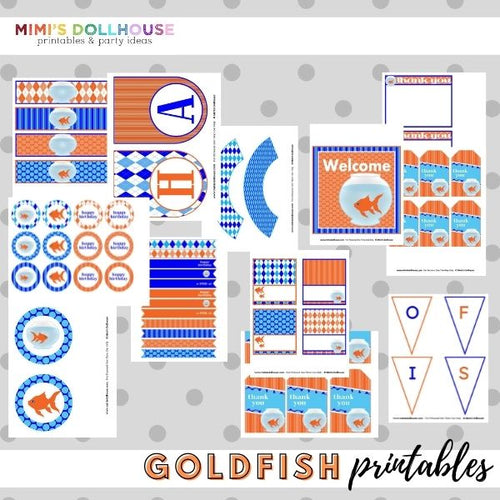 Goldfish Party Printable Collection