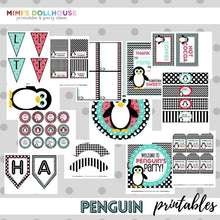 Load image into Gallery viewer, Penguin Party Printable Collection