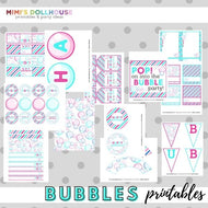 Bubbles Party Printable Collection