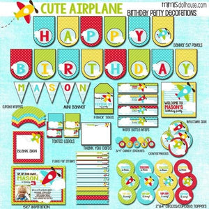 Airplane Party Printable Collection