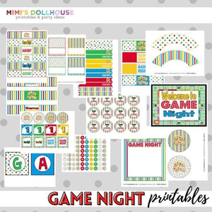 Game Night Party Printable Collection