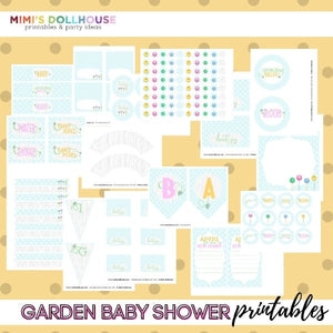 "Growing" Garden Baby Shower Printable Collection