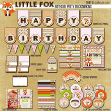 Load image into Gallery viewer, Little Fox Party Printable Collection