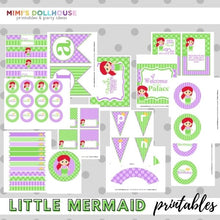 Load image into Gallery viewer, Mermaid Party Printable Collection