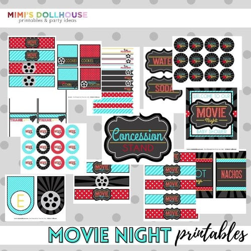 Movie Night Printable Collection