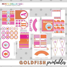 Load image into Gallery viewer, Goldfish Party Printable Collection