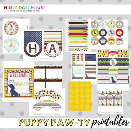 Puppy Party Printable Collection