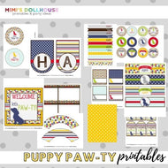 Puppy Party Printable Collection