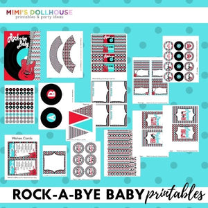 Rock and Roll Party Printable Collection