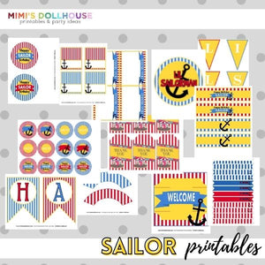 Sailor Party Printable Collection