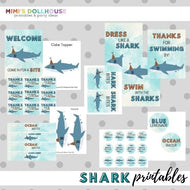 Shark Party Printable Collection