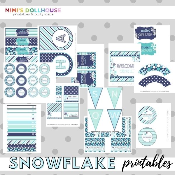 Snowflake Party Printable Collection