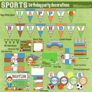 Sports Party Printable Collection