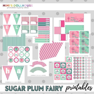 Sugar Plum Fairy Party Printable Collection