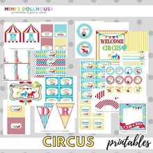 Load image into Gallery viewer, Circus Party Printable Collection