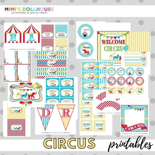 Circus Party Printable Collection