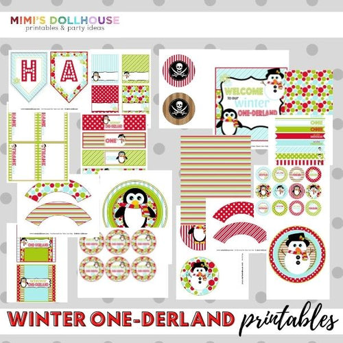 Winter Wonderland Party Printable Collection