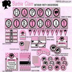 Fashion Doll Party Printable Collection