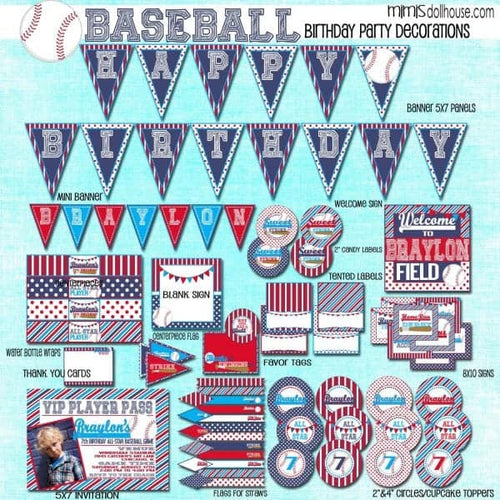 Baseball Party Printable Collection