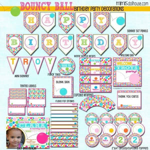 Bouncy Ball Party Printable Collection