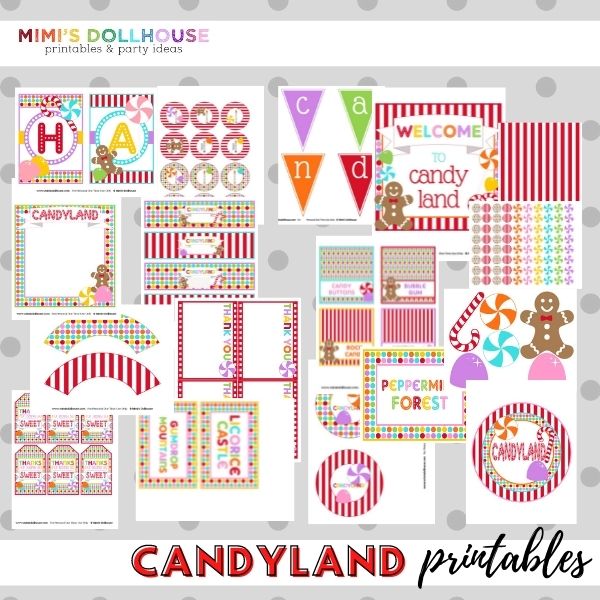 Candy Land Party Printable Collection