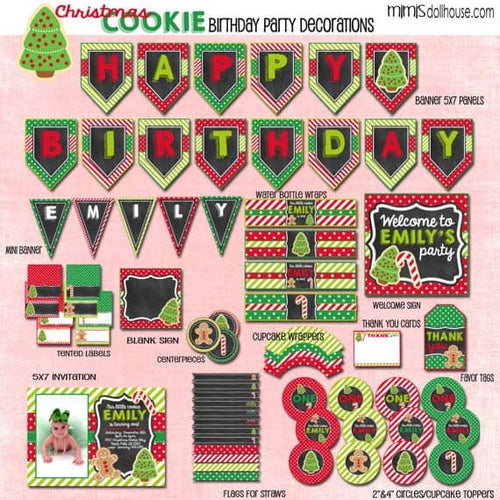 Christmas Cookie Party Printable Collection