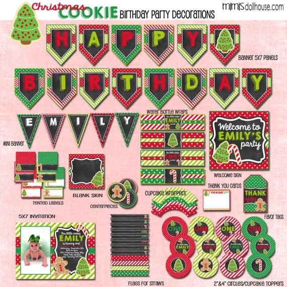 Christmas Cookie Party Printable Collection