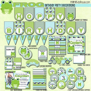 Frog Party Printable Collection