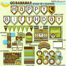 Load image into Gallery viewer, Monkey Party Printable Collection