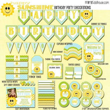 Load image into Gallery viewer, Happy Sunshine Party Printable Collection