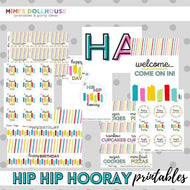 Hip Hip Hooray Party Printable Collection