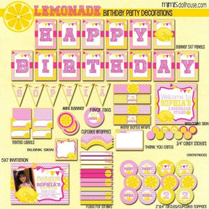 Lemonade Party Printable Collection