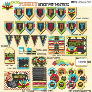 Little Turkey Party Printable Collection