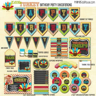 Little Turkey Party Printable Collection