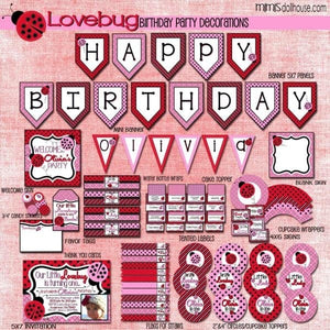 Ladybug Party Printable Collection