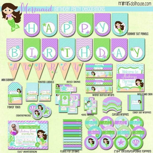 Mermaid Party Printable Collection