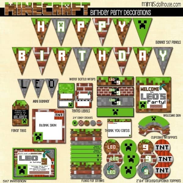 Building Party Printable Collection