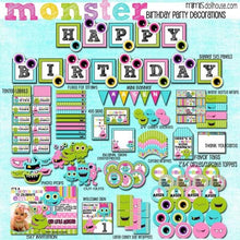 Load image into Gallery viewer, Monster Party Printable Collection