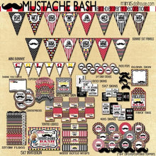 Load image into Gallery viewer, Mustache Bash Party Printable Collection