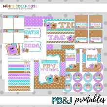 Load image into Gallery viewer, PB&amp;J Party Printable Collection