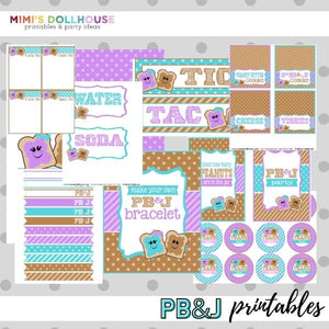 PB&J Party Printable Collection