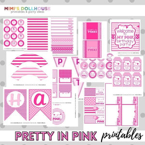 Pink Party Printable Collection