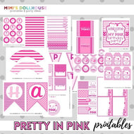 Pink Party Printable Collection
