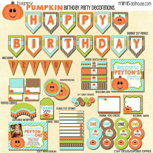 Pumpkin Party Printable Collection