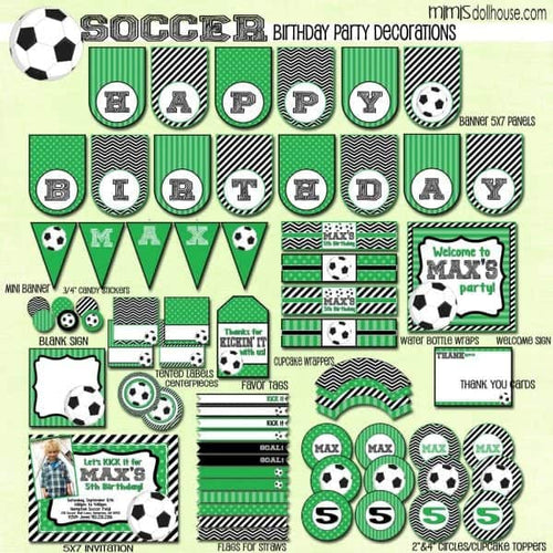 Soccer Party Printable Collection
