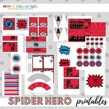 Load image into Gallery viewer, Superhero Party Printable Collection