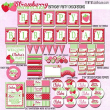 Load image into Gallery viewer, Strawberry Shortcake Party Printable Collection