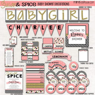 Sugar and Spice Baby Shower Printable Collection