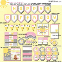 Load image into Gallery viewer, Sunshine Party Printable Collection