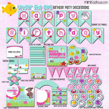 Load image into Gallery viewer, Under the Sea Party Printable Collection